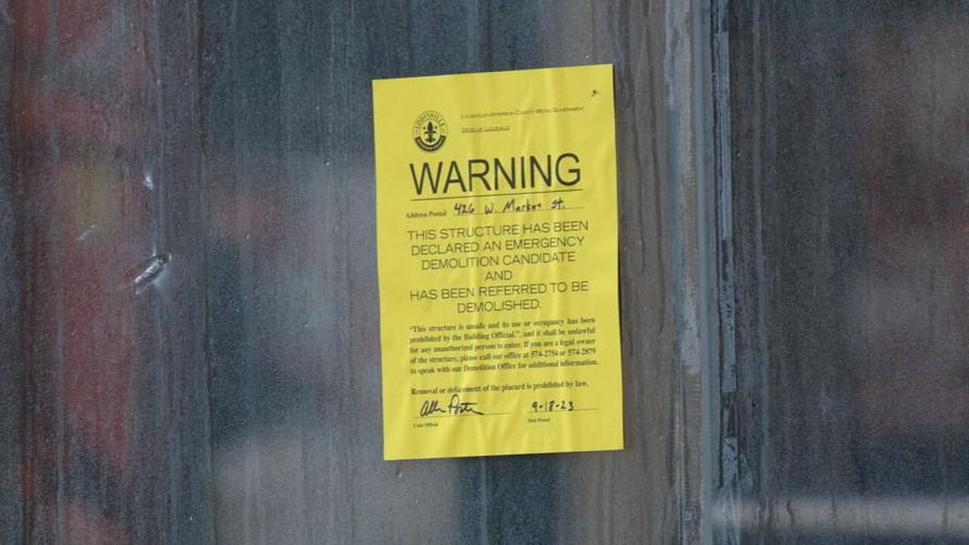 Notice posted on Osaka restaurant in downtown Louisville