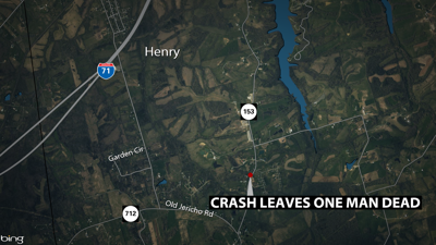 Map of crash in Henry County