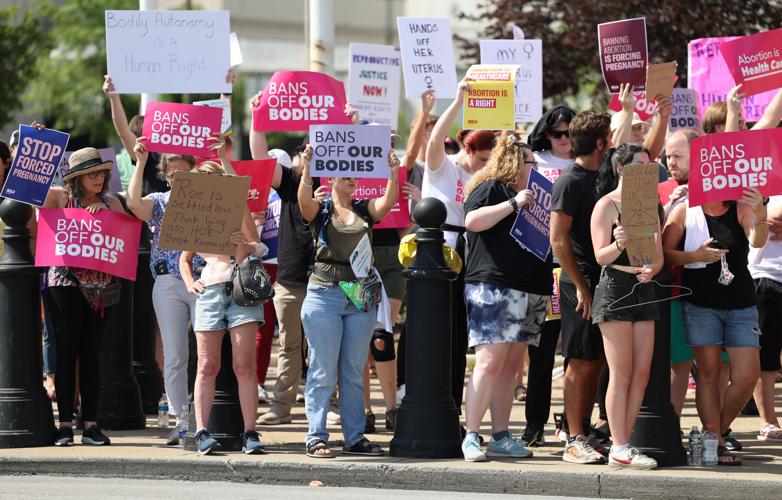 Abortion rally in downtown Louisville
