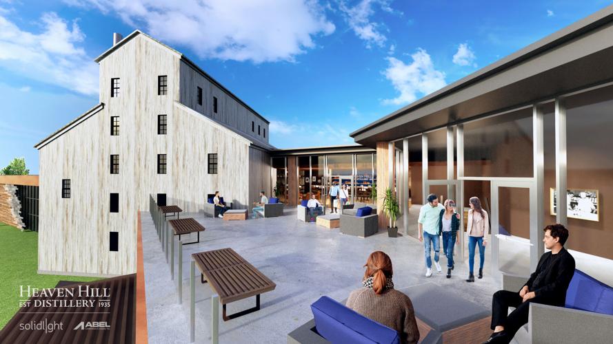 Future rooftop bar at Heaven Hill Distillery