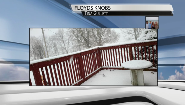 Photos of snow accumulation on Nov. 12, 2022.