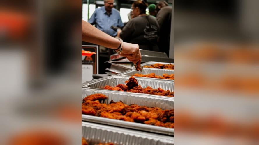 Food trays at A Taste of Southern Indiana