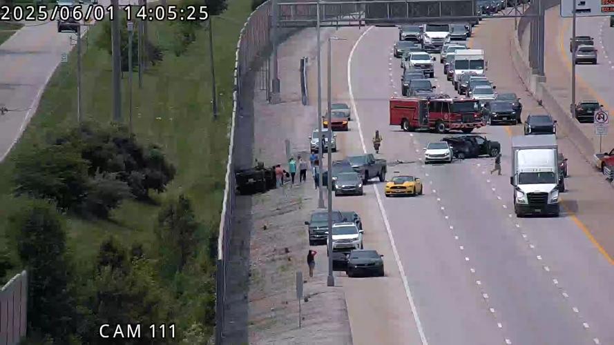 Roll over crash I 265