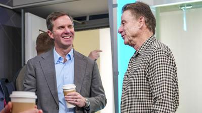 Andy Beshear and Rick Pitino