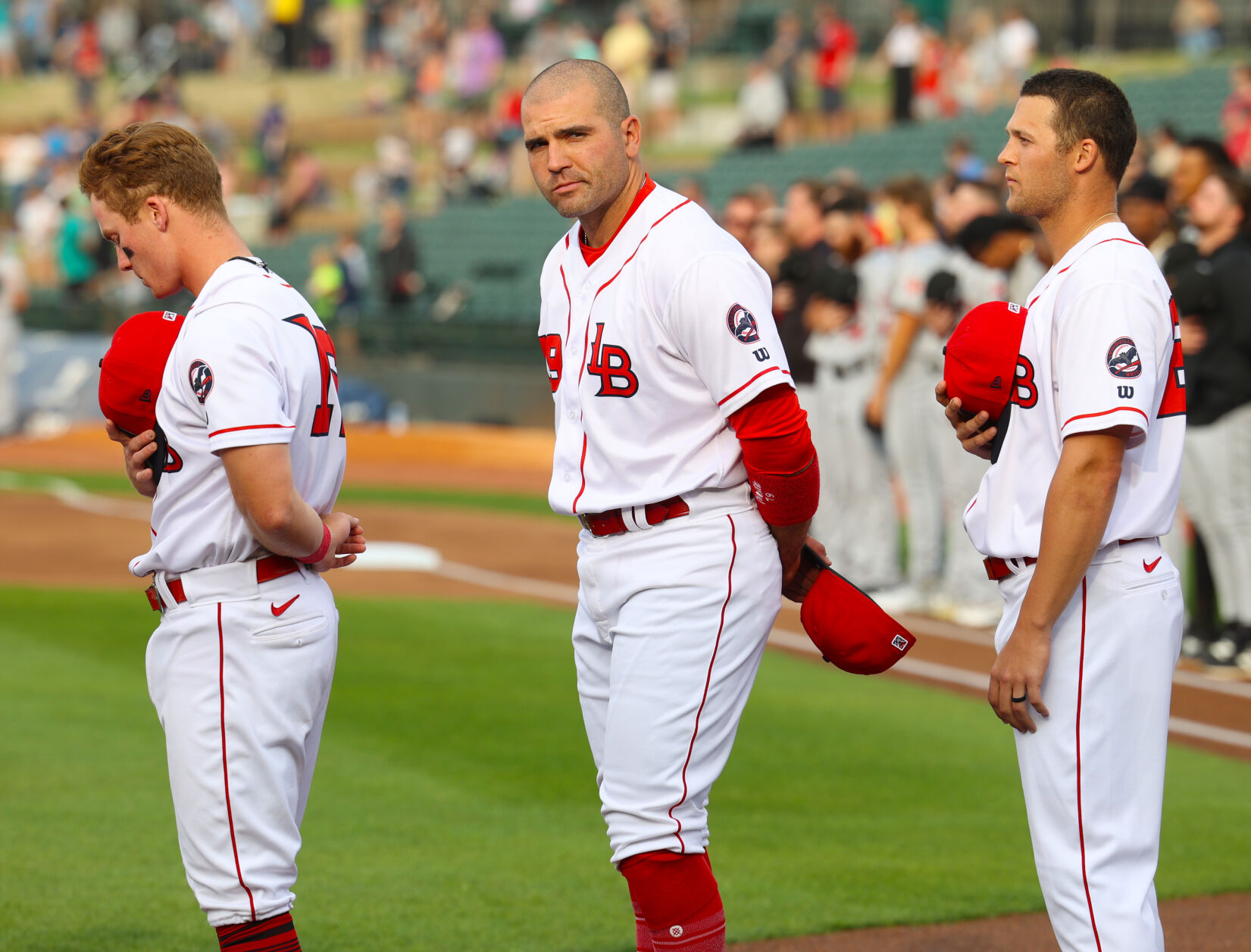 Joey Votto looks at crowd.JPG