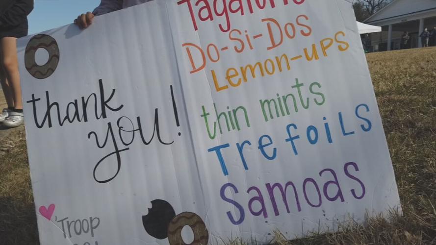 Girl Scout Cookie drive-thru sign.jpeg