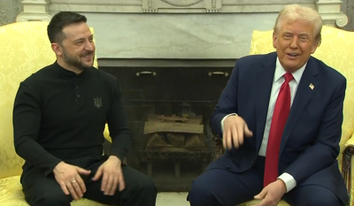President Trump meets with Ukraine President Zelenskyy in White House on 2-28-25
