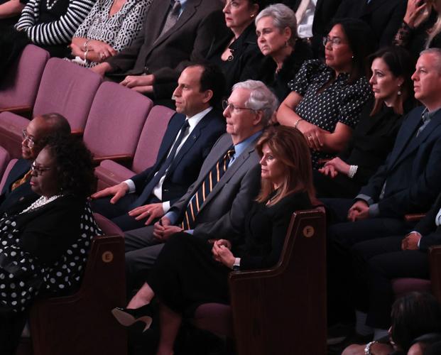 Craig Greenberg, Mitch McConnell at Junior Bridgeman service.JPG