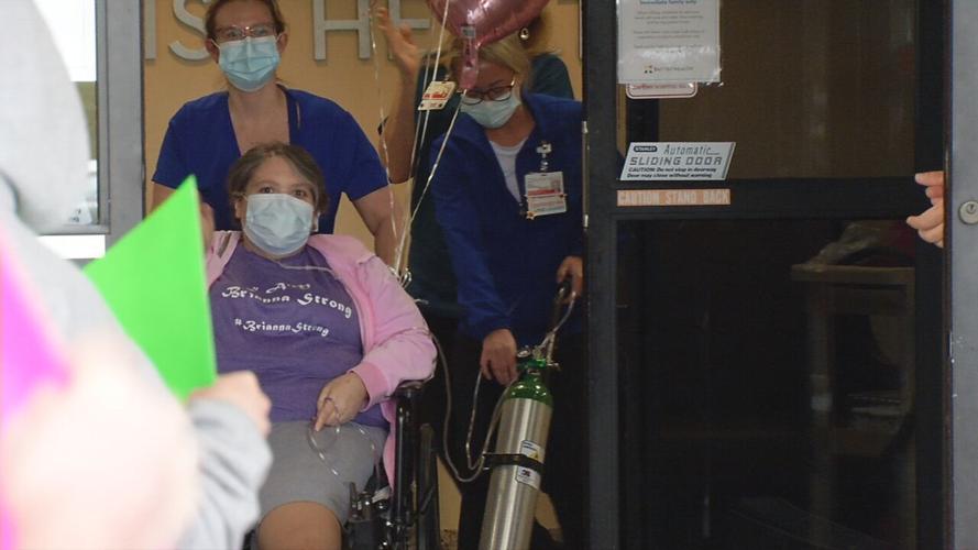 Brianna Heitzman, COVID-19 survivor, leaving Baptist Health Louisville on March 26