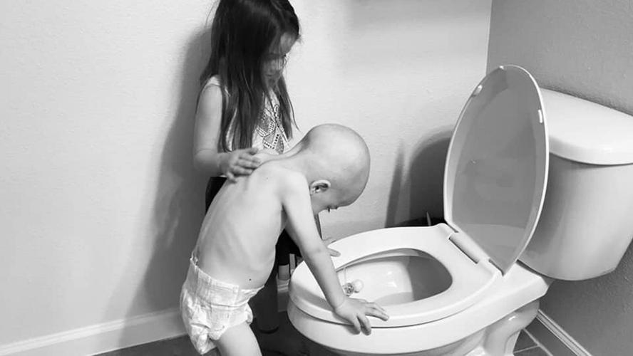 Childhood Cancer - 4-year-old vomits from chemo via Fox News