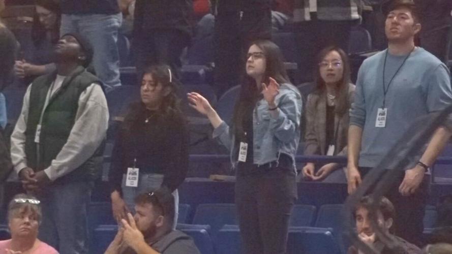 Christian young adult revival service held at Rupp Arena on Sunday, Feb. 26