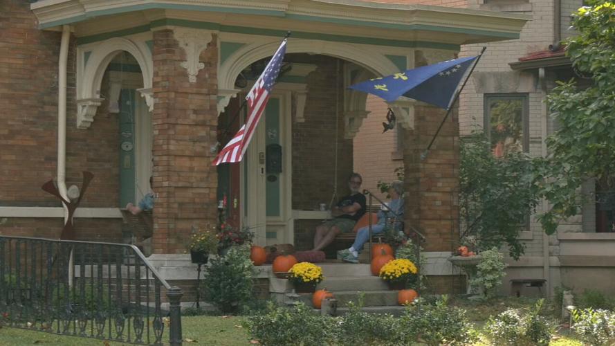 Old Louisville homes on St. James Court