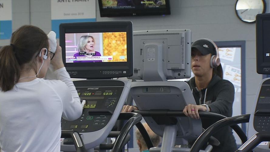 Women on treadmills at Northeast YMCA (Louisville)
