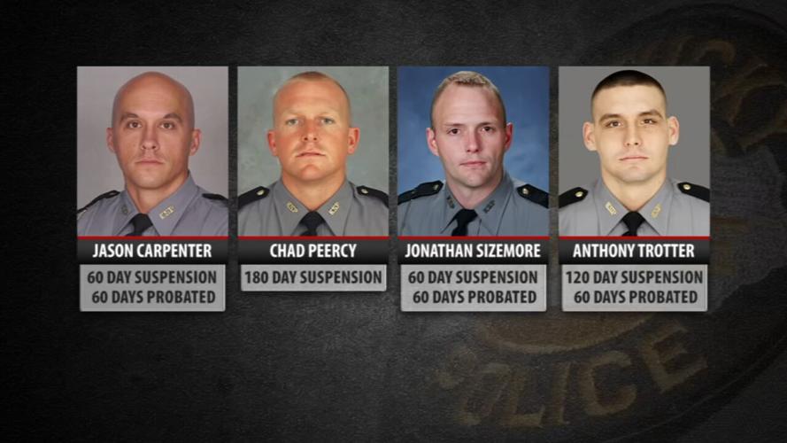 Troopers Jason Carpenter, Chad Peercy, Jonathan Sizemore and Sgt. Anthony Trotter