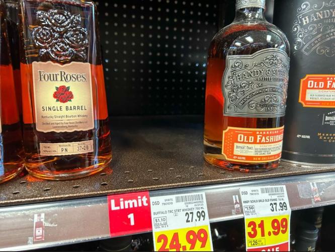 empty shelf bourbon