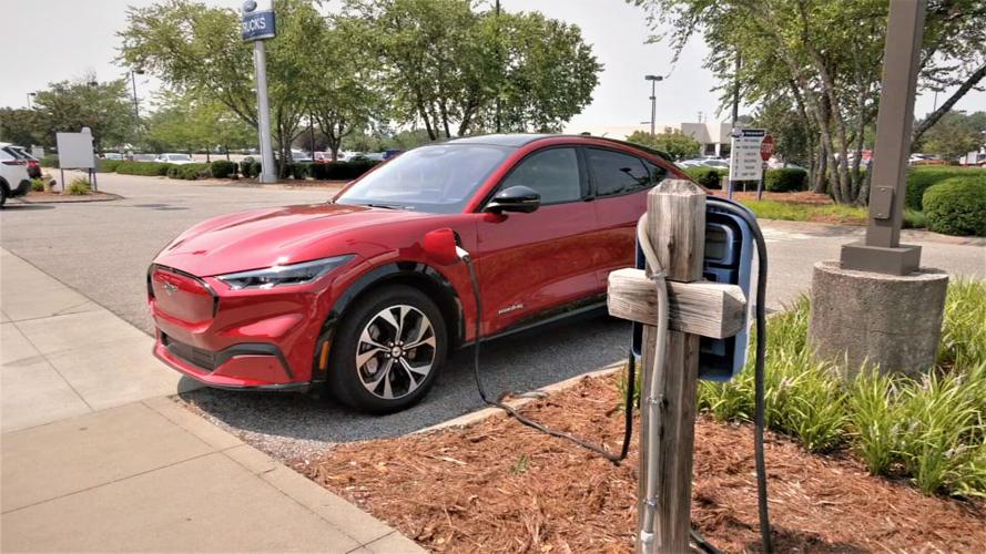 Mustang Mach-E electric vehicle charging