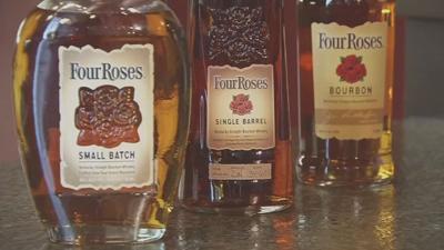 Bourbon bottles