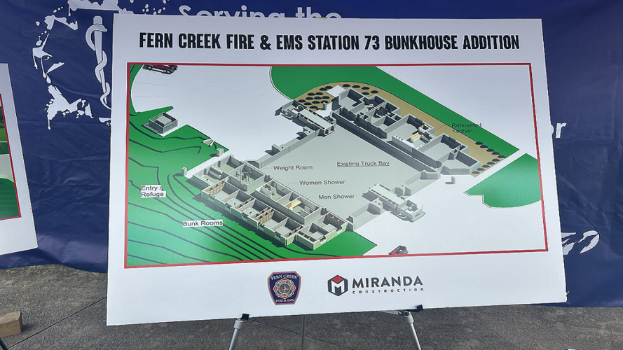 Fern Creek Fire Station 73 rendering