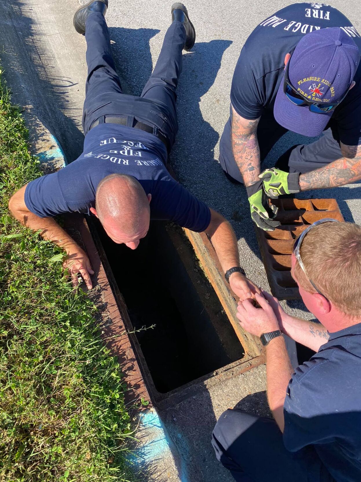 Ducks rescued by PRP firefighters on June 16, 2021