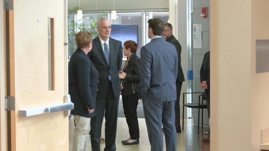 US Secretary of Veterans Affairs Denis McDonough visits Robley Rex VA Medical Center