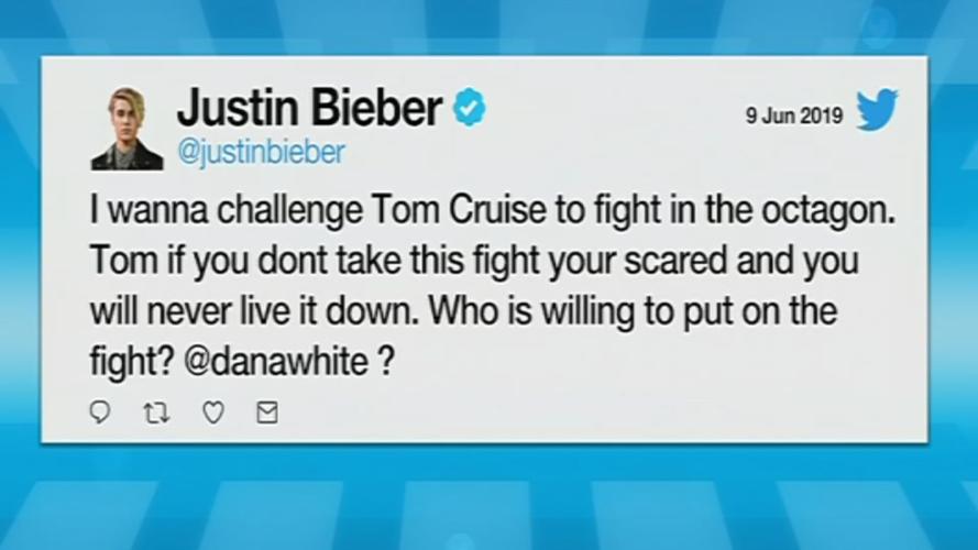 Bieber Challenges Cruise