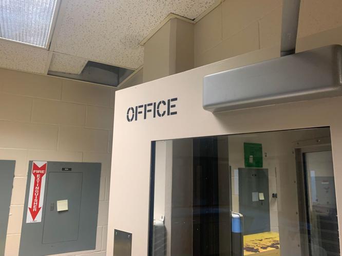 Louisville's youth detention center office sign