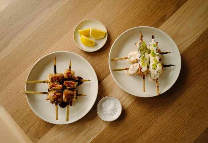 Chicken Thigh Skewers at Enso