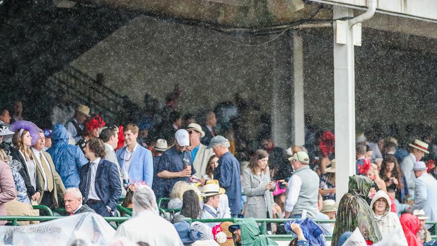 Rainy Derby grandstand
