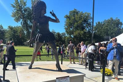 Tina Turner Statue in hometown of Brownsville, Tennessee 9-27-2025