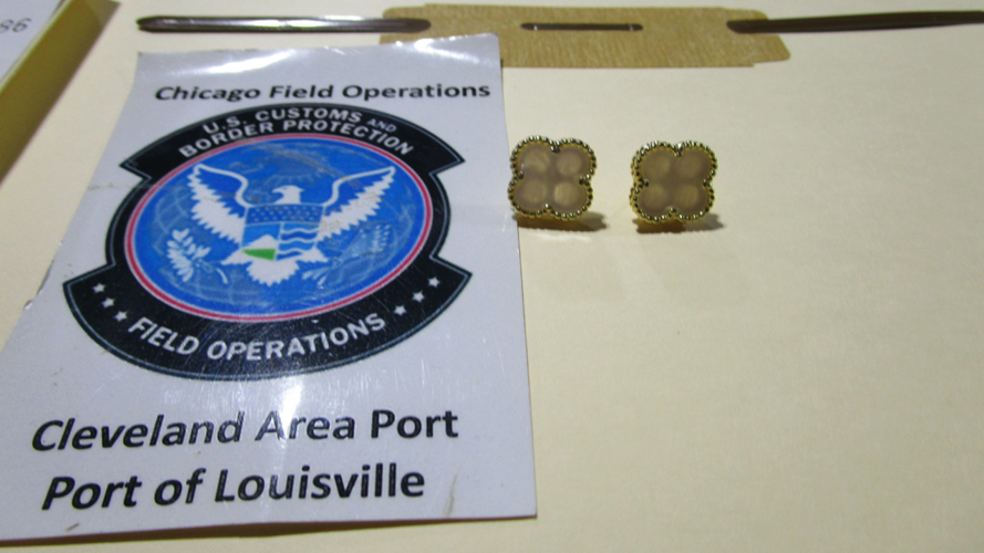 Fake jewelry seized by Customs and Louisville Worldport