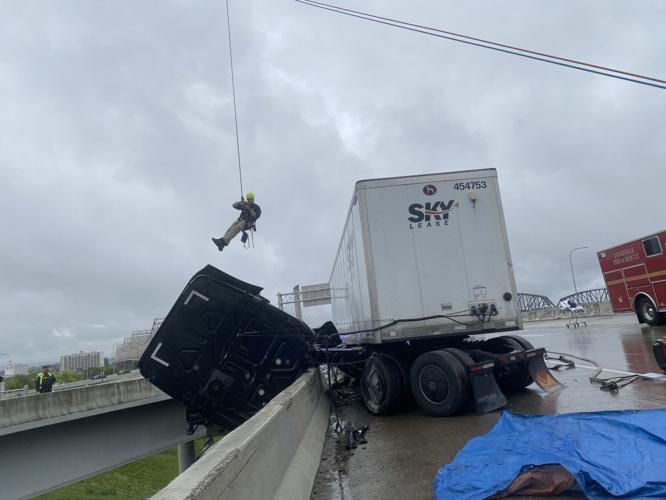 Louisville fire rescues driver