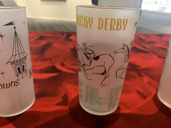 Missing tail on Derby glass from 1950s