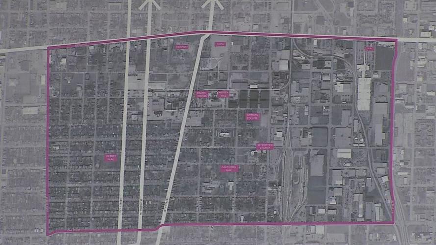 California-Victory Park neighborhood map