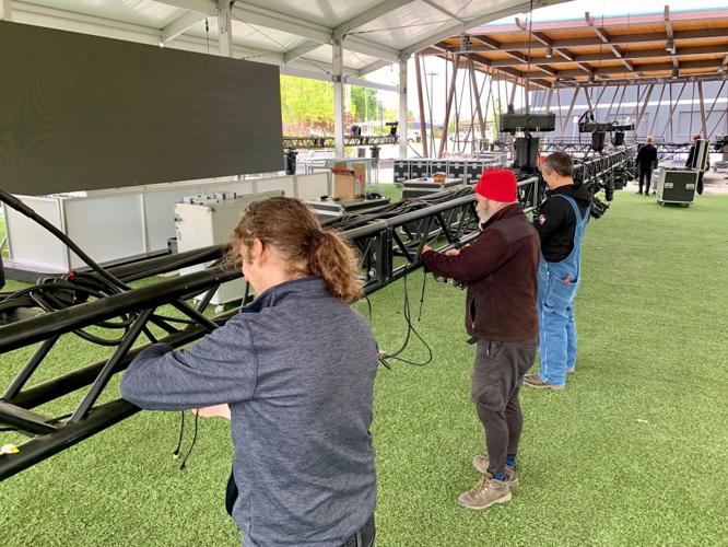 Preparations underway days before the 2023 Barnstable Brown Gala