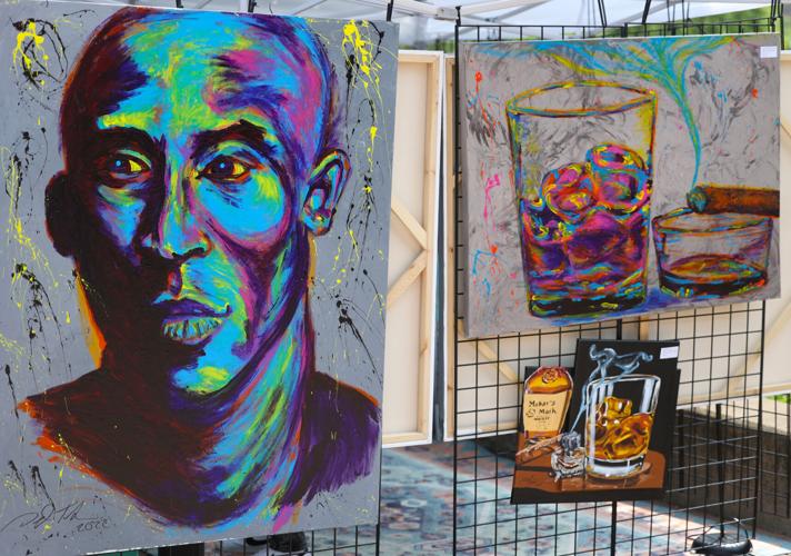 Kobe Bryant artwork at Juneteenth Festival.JPG