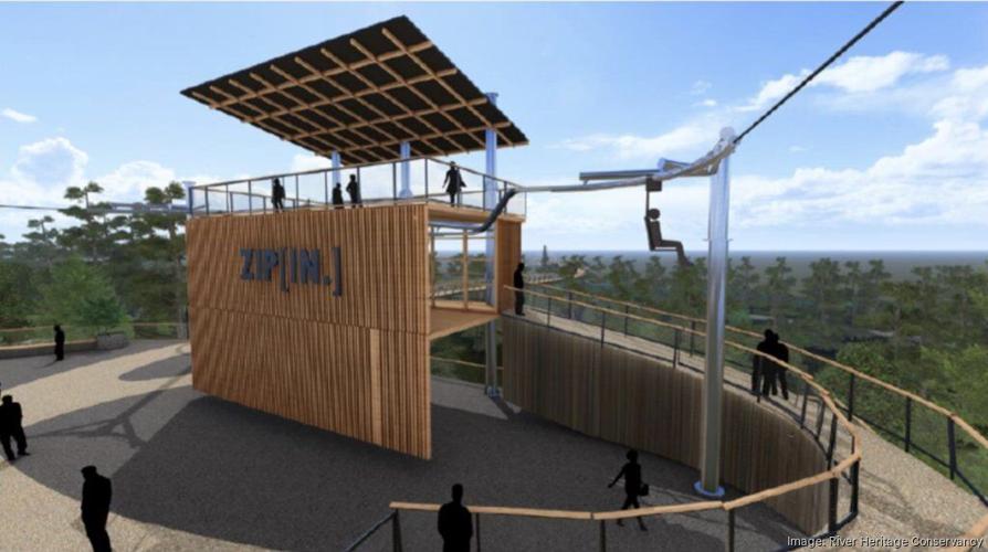 Origin Park zip line experience rendering - Experiential Resources via Origin Park/Biz First
