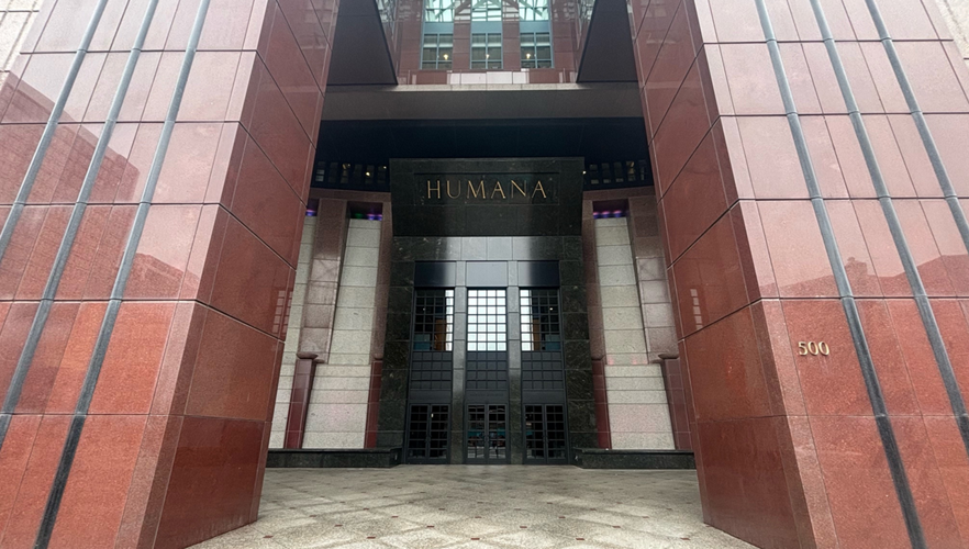 Humana Tower Entrance in downtown Louisville
