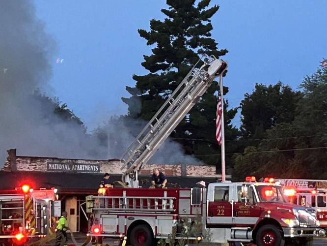 Scottsburg Fire and Rescue at apartment fire
