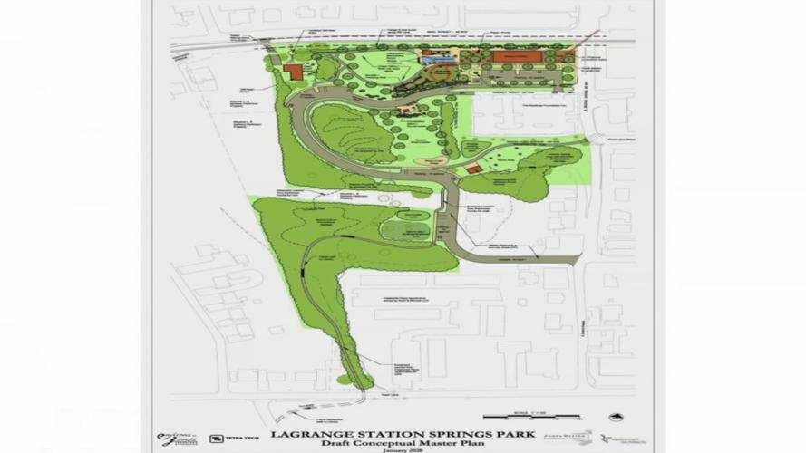 Master plan for Springs Park in La Grange, Kentucky
