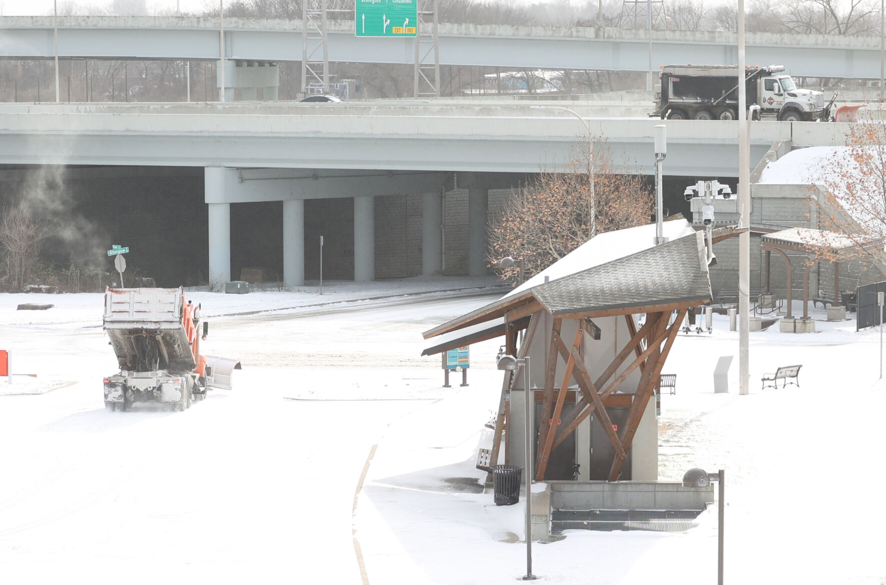 Snow plows near Big Four Bridge.JPG