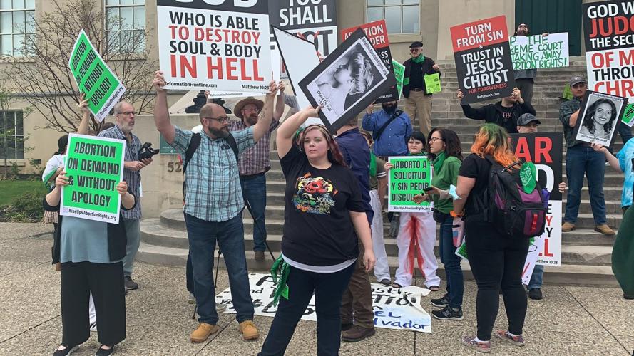 Abortion protest at Metro Hall 4-21-22.jpg