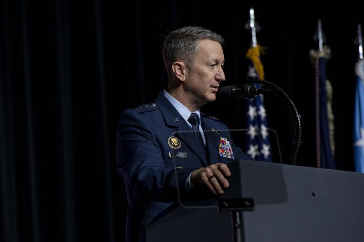Joints Chiefs of Staff U.S. Air Force Gen. Dan Caine speaking at Quantico 9-30-2025