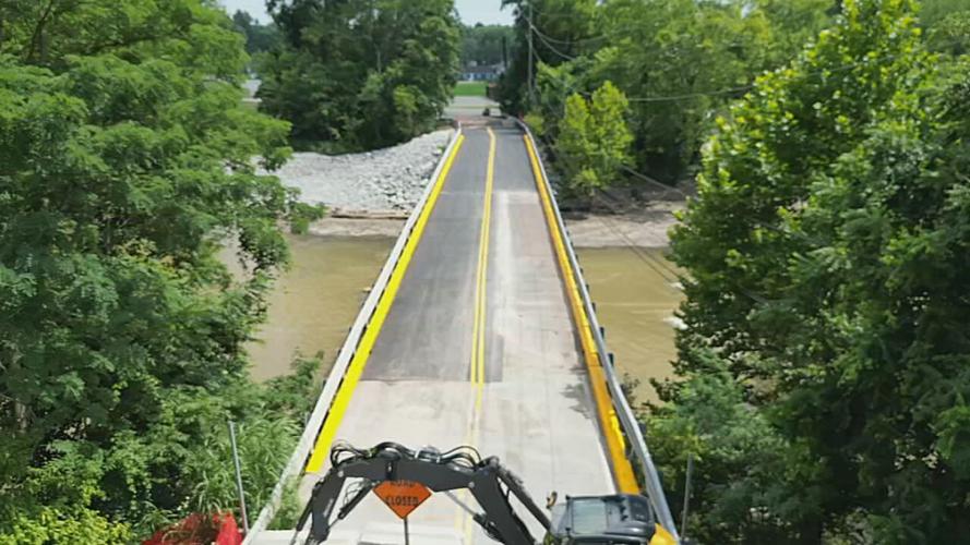 Blackiston Mill Road Bridge paving drone 7-22-25