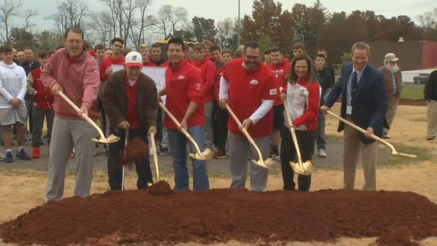 Nov. 21, 2019 groundbreaking at John H. Schnatter Stadium in Jeffersonville