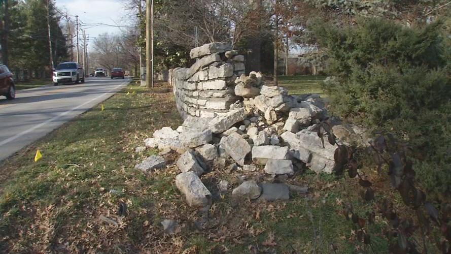 Newburg road stone wall