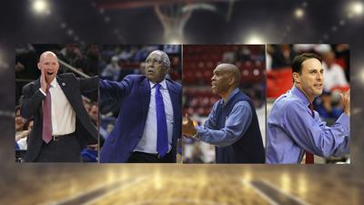 Kevin Willard, Tubby Smith, Mike Davis and Darrin Horn