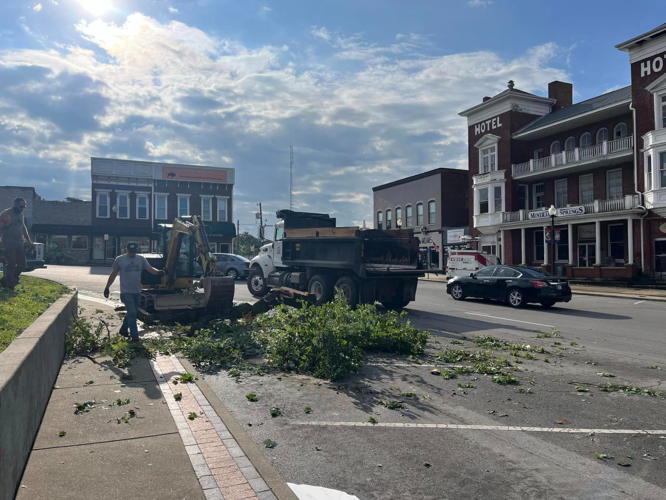 Downtown Paoli storm damage