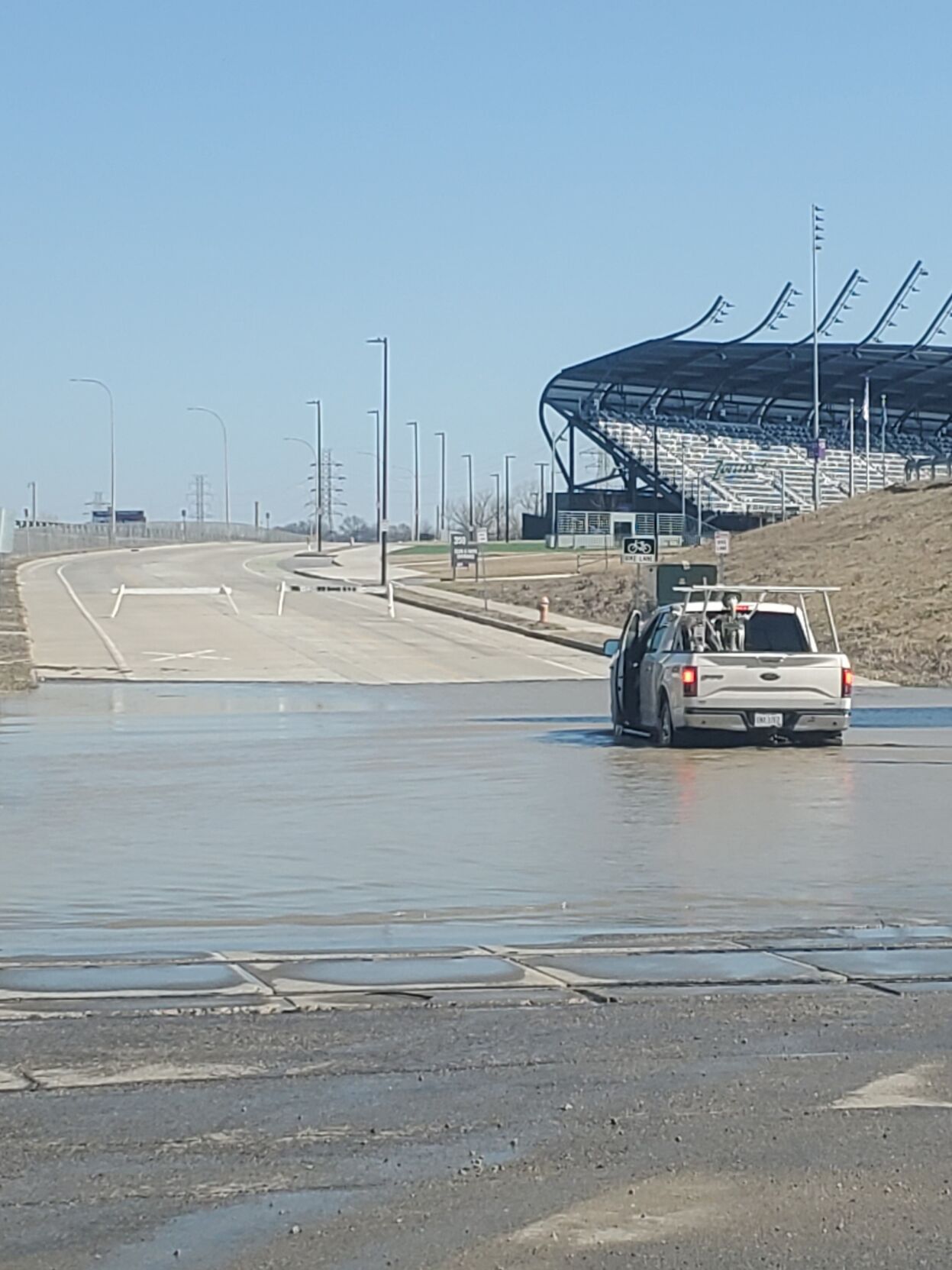 Louisville flooding-Adams Street near Lou City stadium.jpg