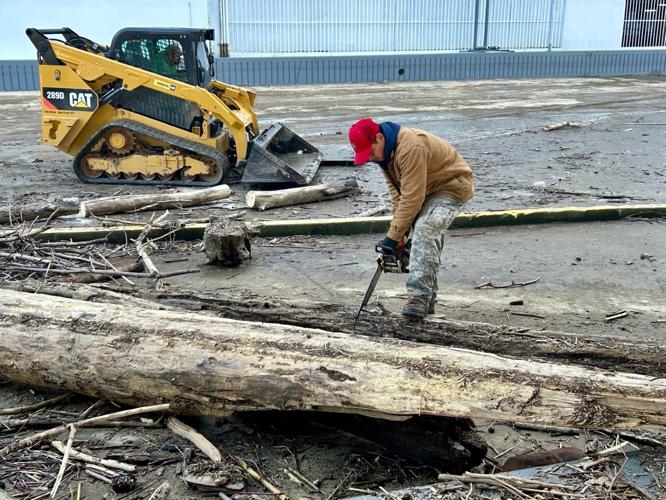 Man saws a limb during clean up - Feb. 24, 2025.jpg