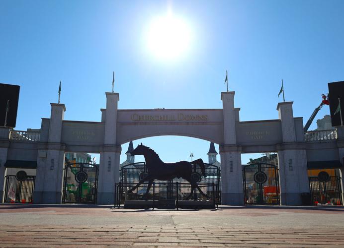 Sun above Churchill Downs on Feb. 13, 2024.JPG